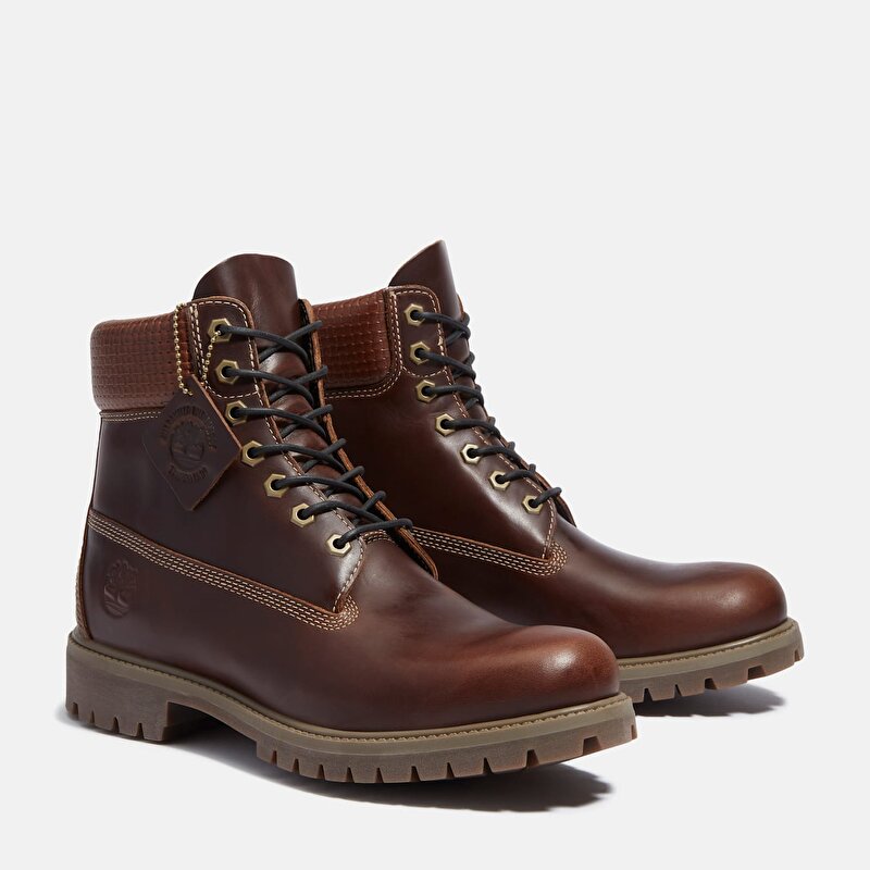 Erkek Kahverengi Timberland® Premium 6 İnç Su Geçirmez Bot