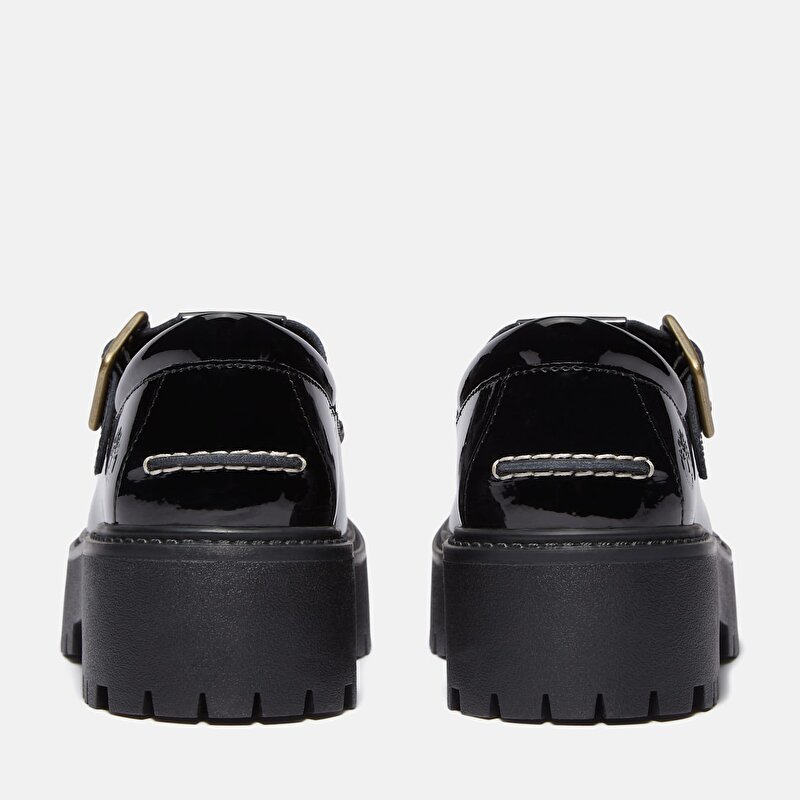 Kadın Siyah Stone Street Tokalı Platform Ayakkabı