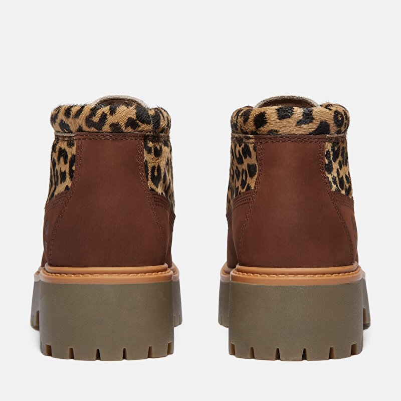 Kadın Kahverengi Stone Street Platform Bot