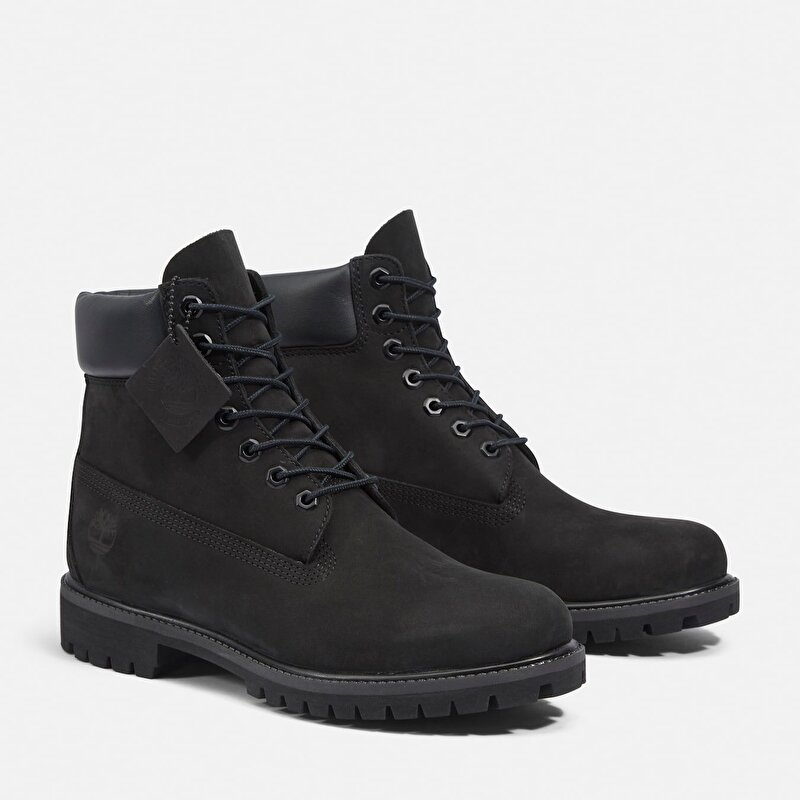 Erkek Siyah Timberland Premium 6 Inch Su Geçirmez Bot