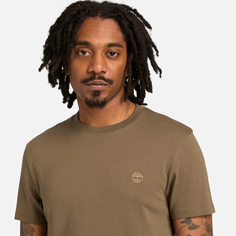 Erkek Koyu Yeşil Dunstan River Tişört