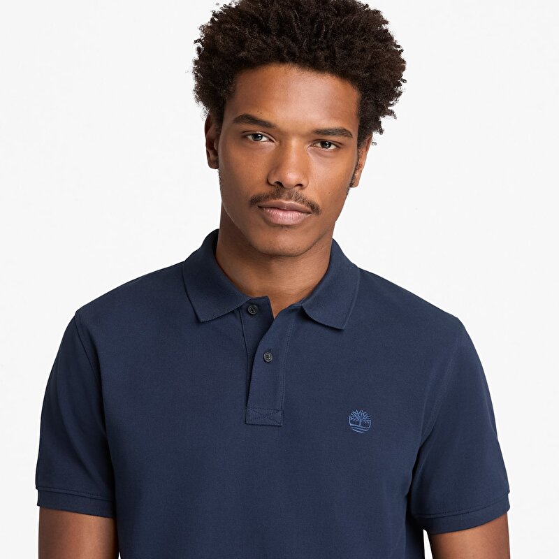 Erkek Millers River Pique Lacivert Polo Yaka Tişört