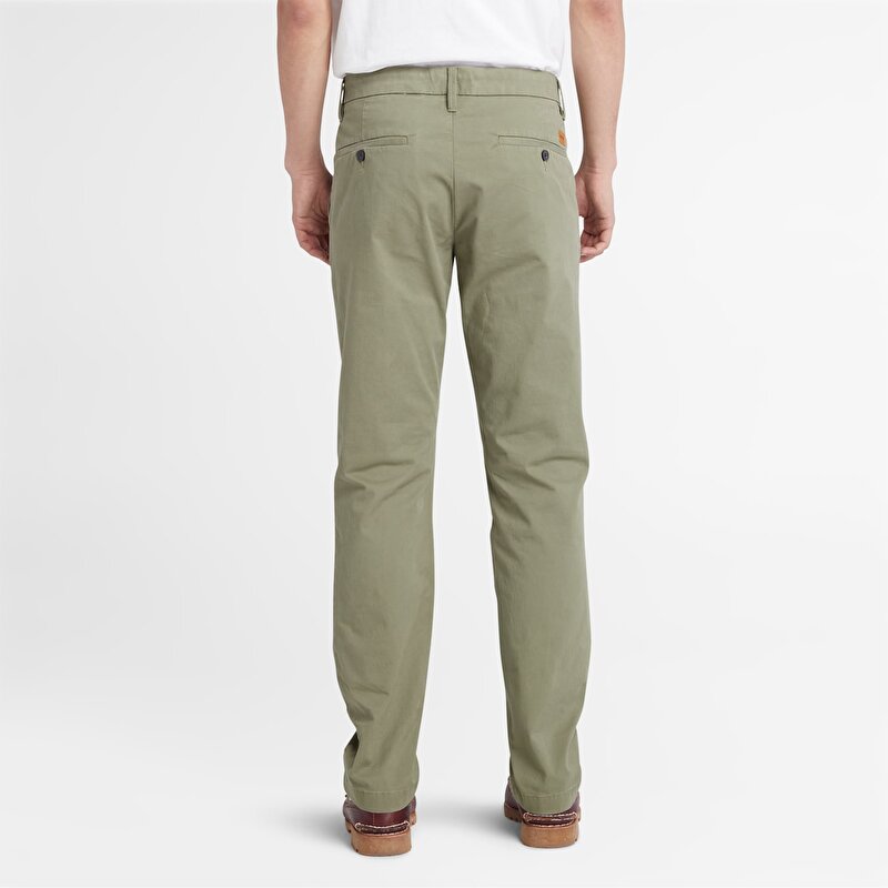 Erkek Yeşil Claremont Twill Slim Chino Pantolon