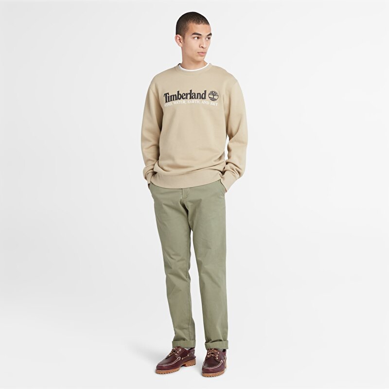 Erkek Yeşil Claremont Twill Slim Chino Pantolon