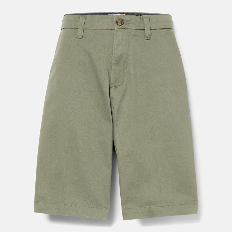 Erkek Yeşil Claremont Twill Slim Chino Şort