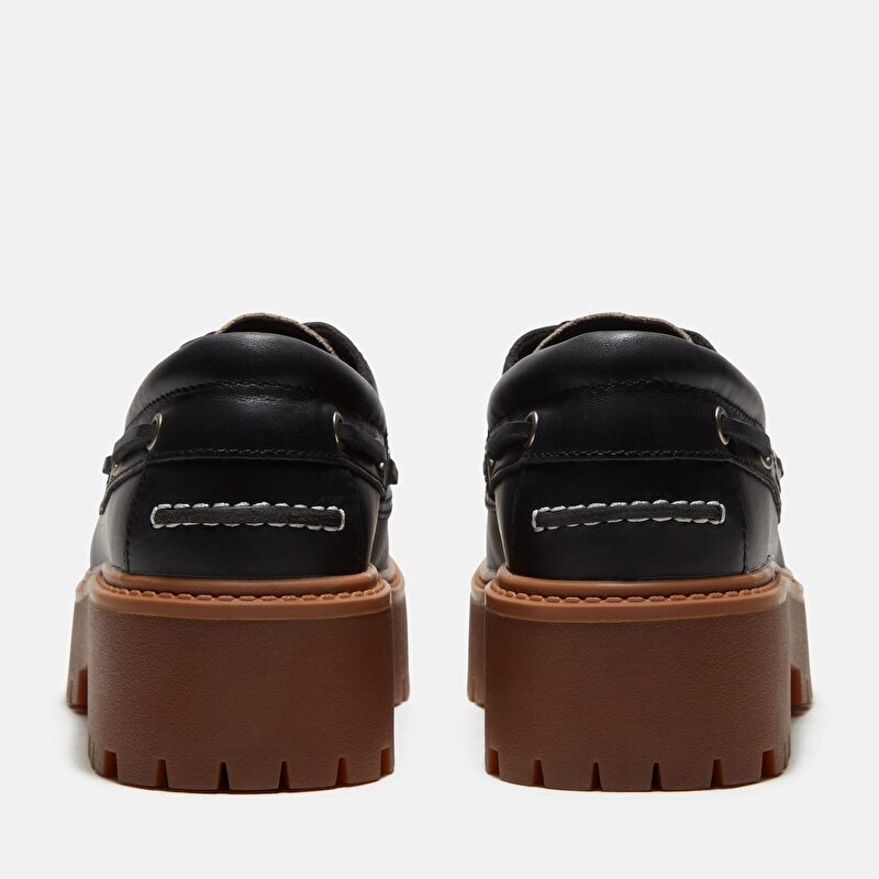 Kadın Stone Street Platform Kahverengi Tekne Ayakkabısı