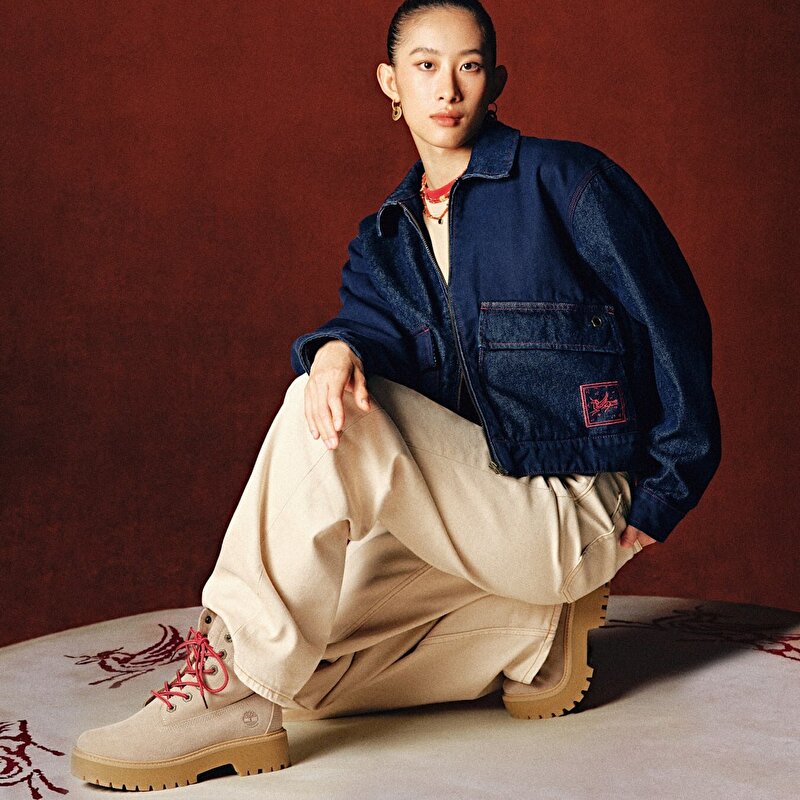 Kadın Timberland® Stone Year of the Horse Bej 6 İnç Platform Bot