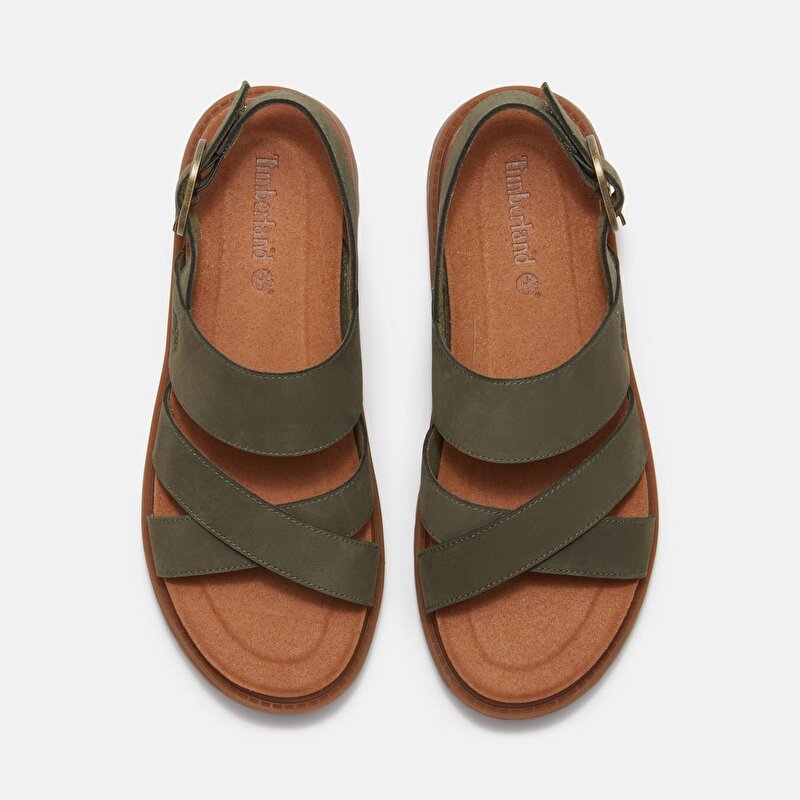 Kadın Clairemont Way Koyu Yeşil Arkadan Bantlı Sandalet