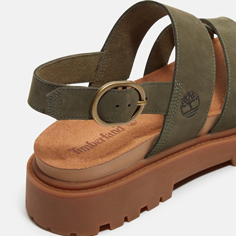 Kadın Clairemont Way Koyu Yeşil Arkadan Bantlı Sandalet