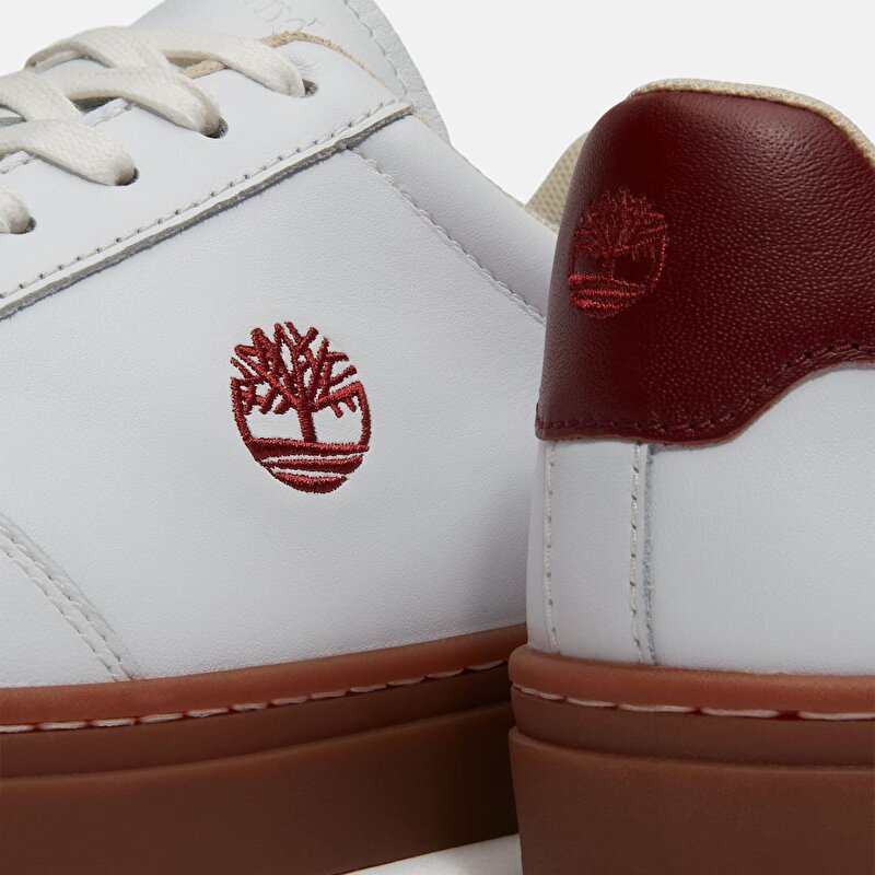 Erkek Lisbon Essential Beyaz/Koyu Kırmızı Spor Ayakkabı