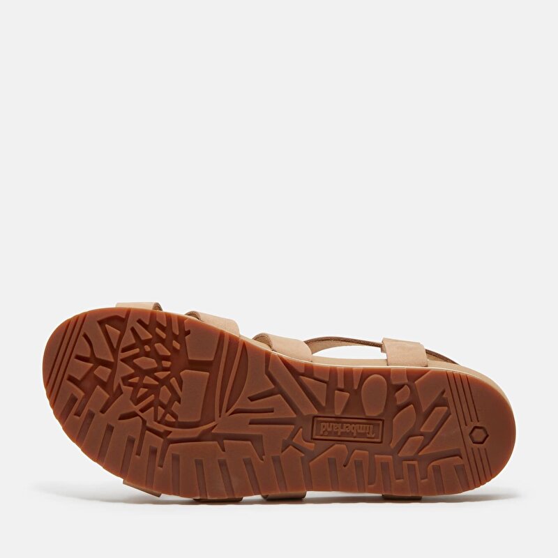 Kadın Malibu Waves Bej Arkadan Bantlı Sandalet