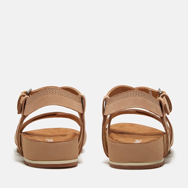 Kadın Malibu Waves Bej Arkadan Bantlı Sandalet
