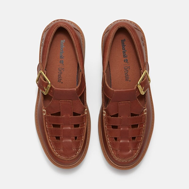 Kadın Stone Street Tokalı Kahverengi Platform Ayakkabı