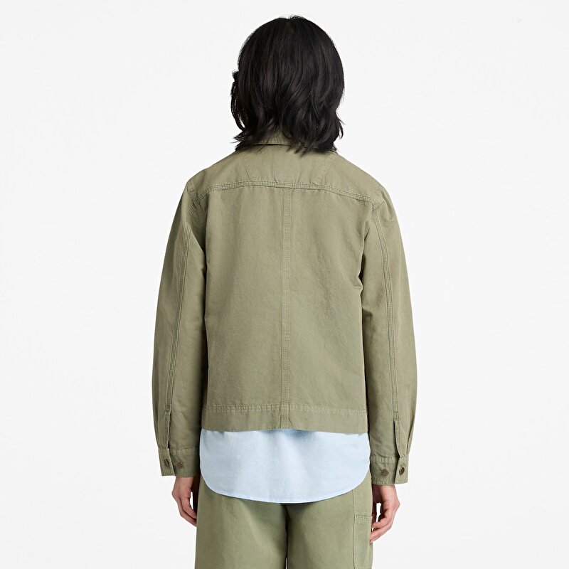 Kadın Kahverengi Pamuk-Keten Ceket