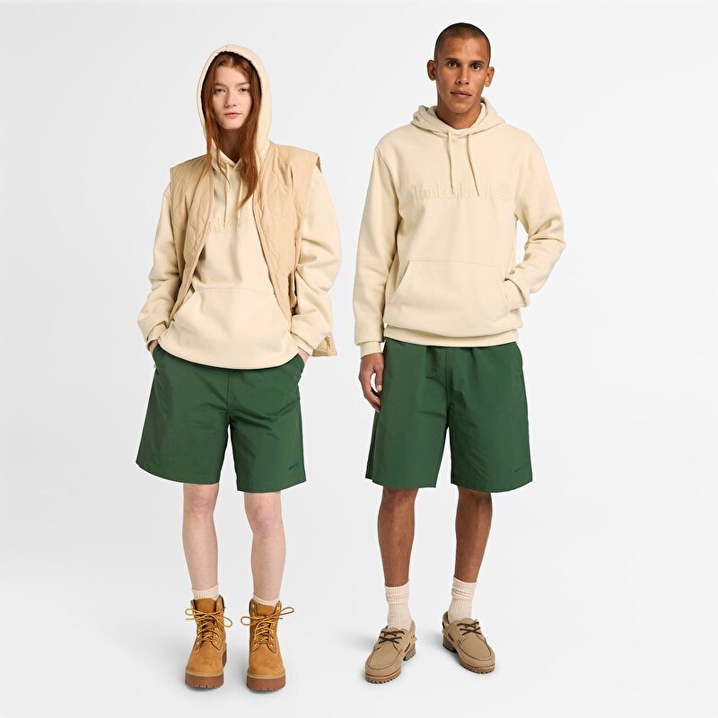 Unisex Koyu Yeşil Hafif Şort