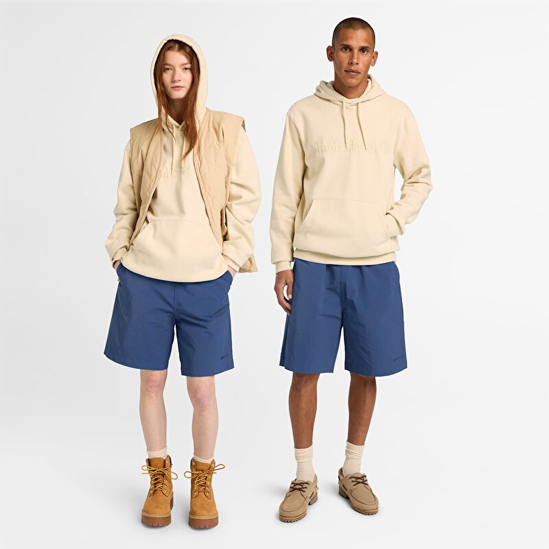 Unisex Koyu Mavi Hafif Şort