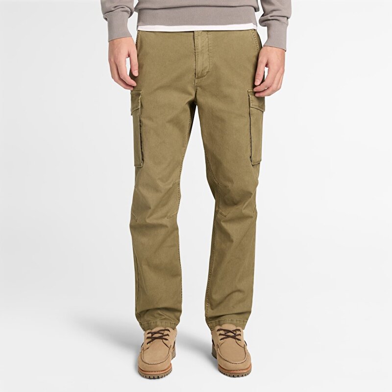 Erkek Bedford Kahverengi Kargo Pantolon