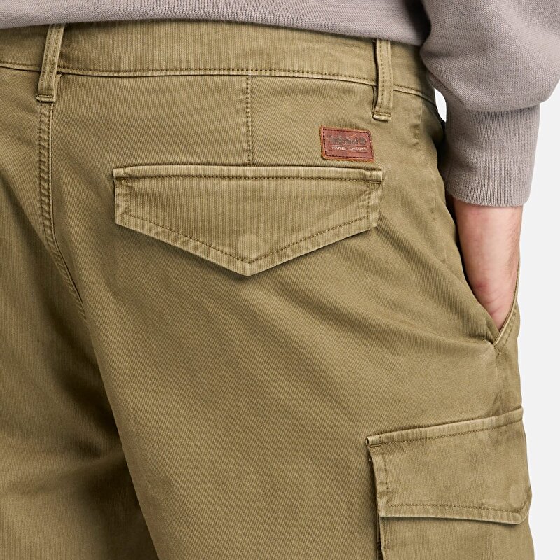 Erkek Bedford Kahverengi Kargo Pantolon