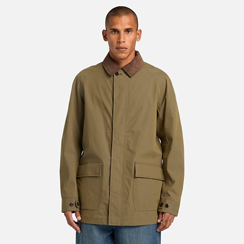 Erkek Wenham Yeşil Su Geçirmez Barn Ceket