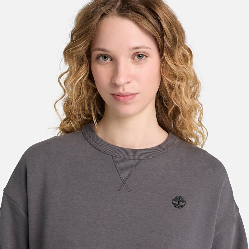 Kadın Lush SiyahBisiklet Yaka Sweatshirt