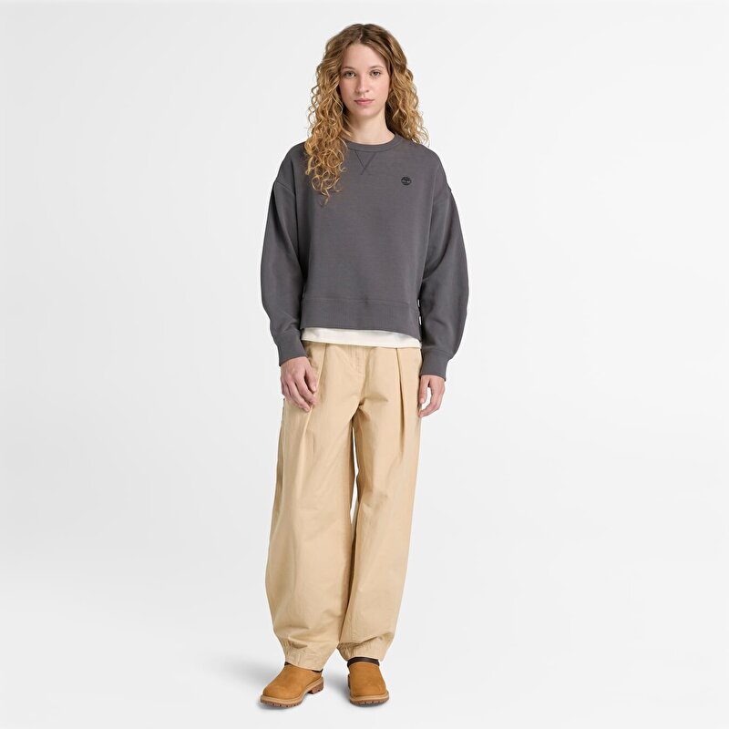 Kadın Lush SiyahBisiklet Yaka Sweatshirt