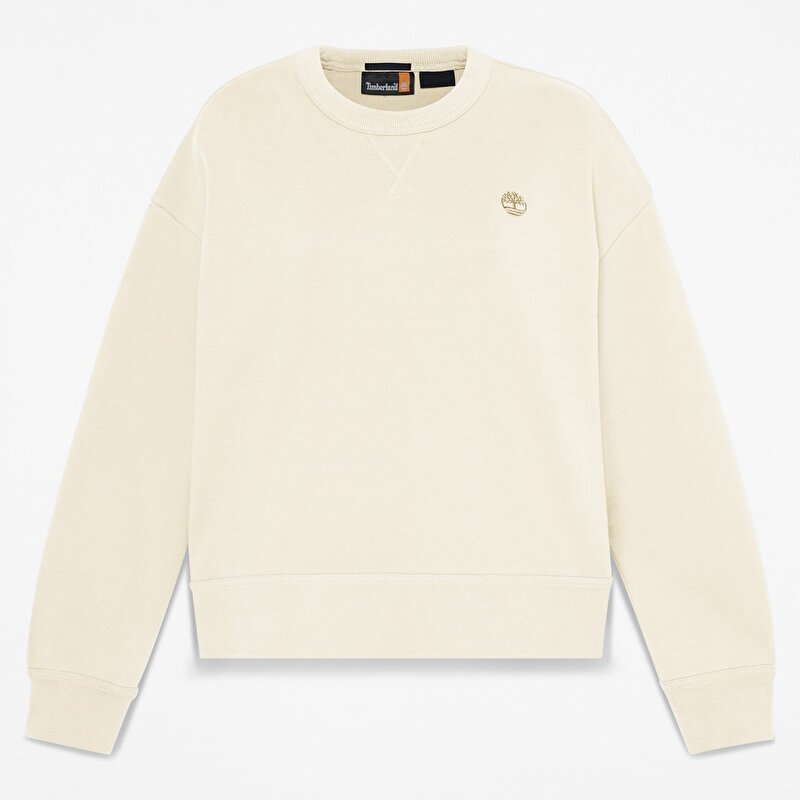 Kadın Lush Bej Bisiklet Yaka Sweatshirt