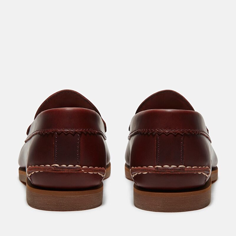 Kadın Slip-On Klasik Bordo Tekne Ayakkabısı