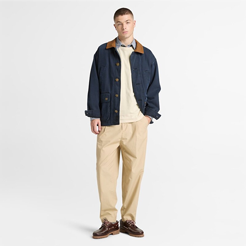 Erkek Dunstan River Konfeksiyon Boyalı Kısa Kollu Bej Tişört