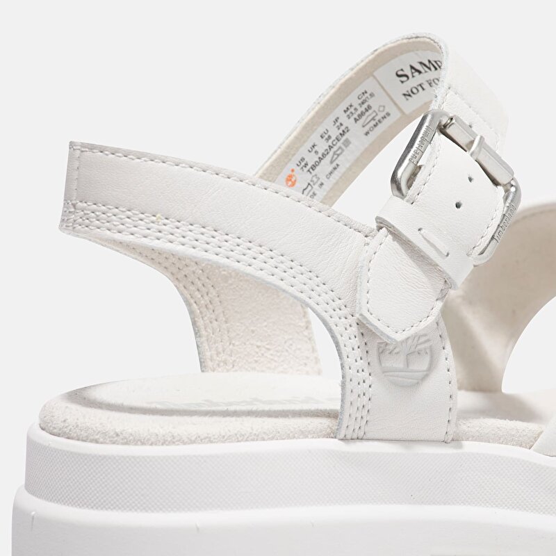 Kadın Beyaz London Vibe Arkadan Bantlı Sandalet