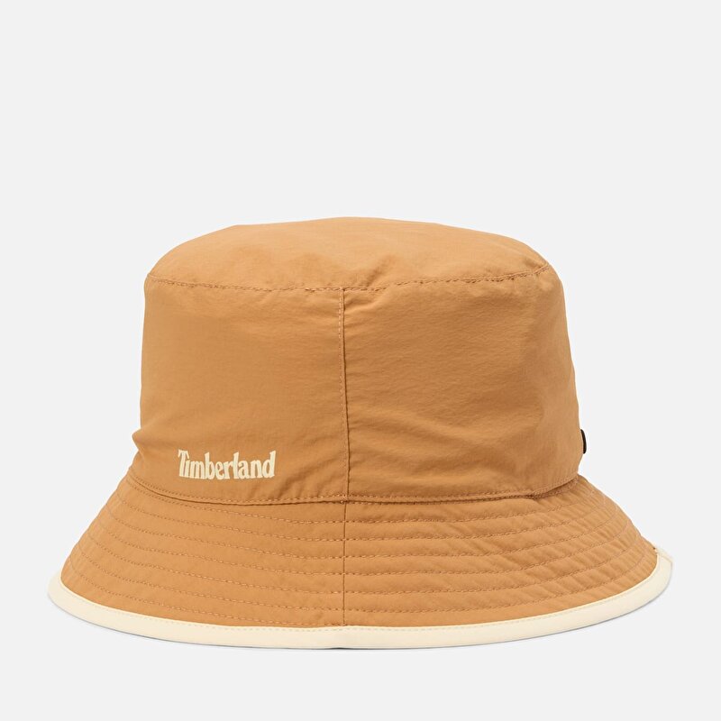 Erkek Sarı Çift Taraflı Bucket Şapka