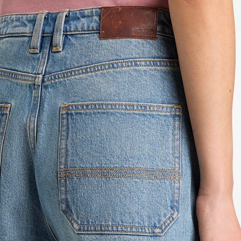 Kadın Gri Denim Şort