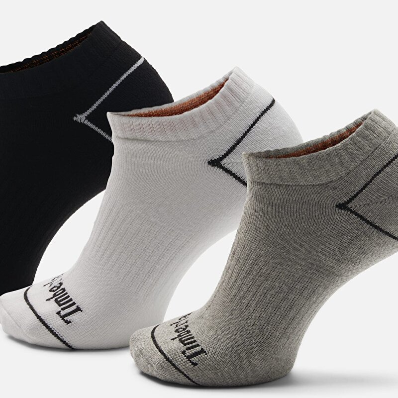 Bowden 3'lü Tam Yastıklı Görünmez Çok Renkli Çorap Paketi