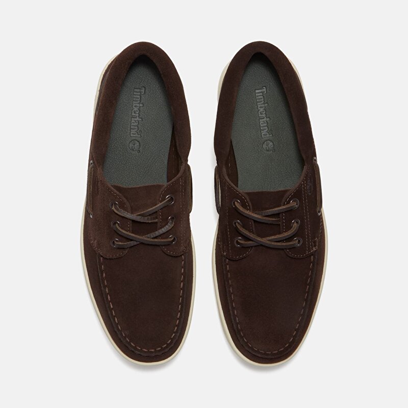 Erkek Timberland® Portofino Pier Koyu Kahverengi Tekne Ayakkabısı