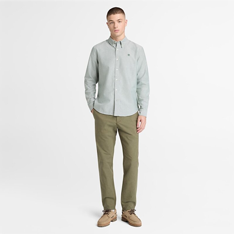 Erkek Oxford Koyu Yeşil Gömlek