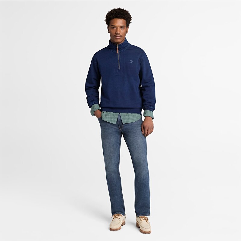 Erkek Mikro Ekose Koyu Yeşil Poplin Gömlek