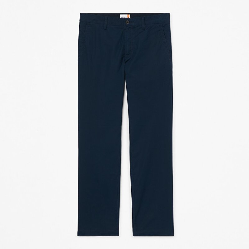 Erkek Claremont Poplin Koyu Mavi Chino Pantolon