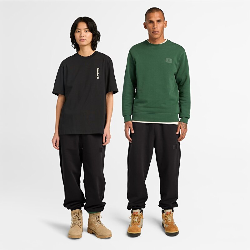 Unisex Silikon Armalı Siyah Eşofman Altı