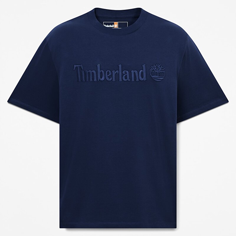 Erkek Hampthon Kısa Kollu Koyu Mavi Tişört