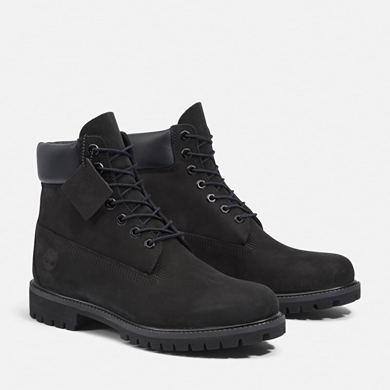 Erkek Siyah Timberland Premium 6 Inch Su Geçirmez Bot