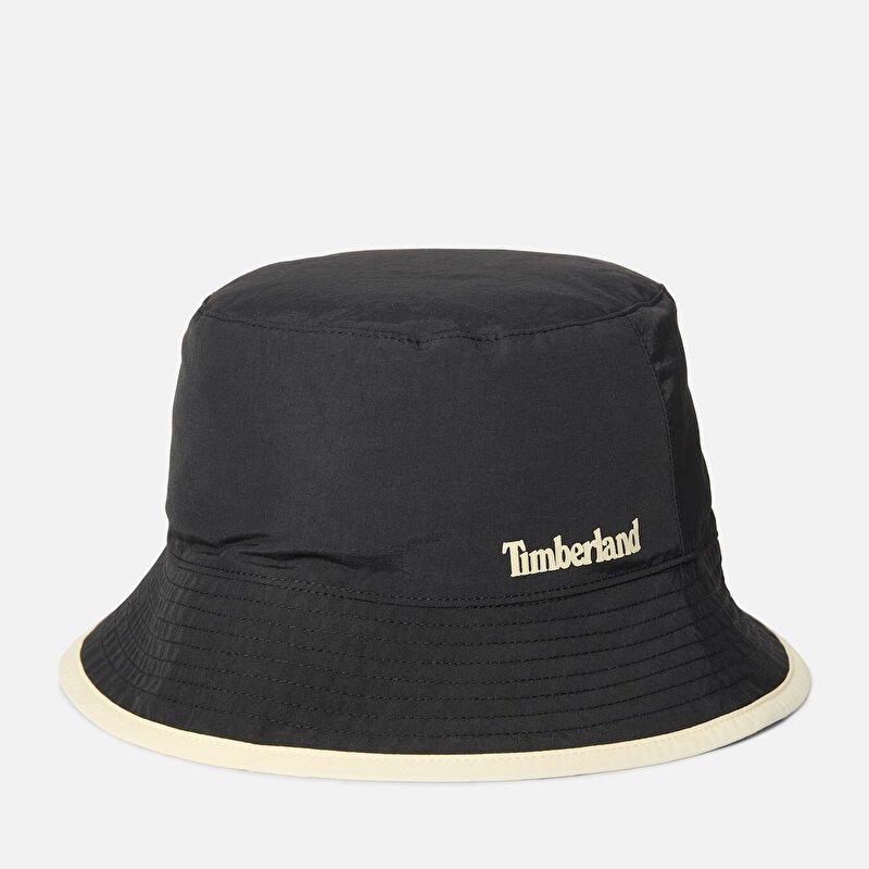 Erkek Çift Taraflı Siyah Bucket Şapka