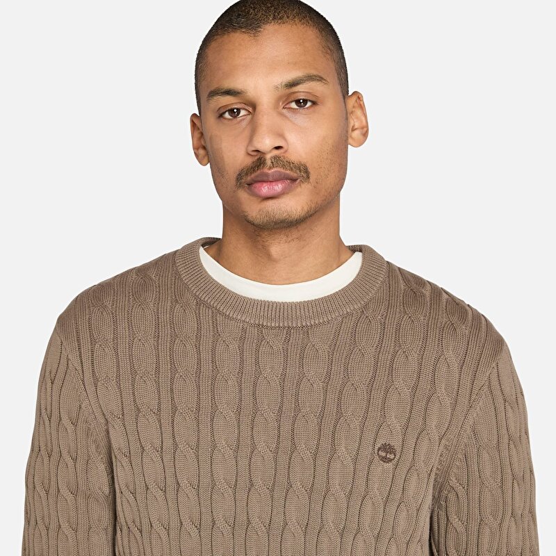 WILLIAMS RIVER Cable Crewneck Sweater
