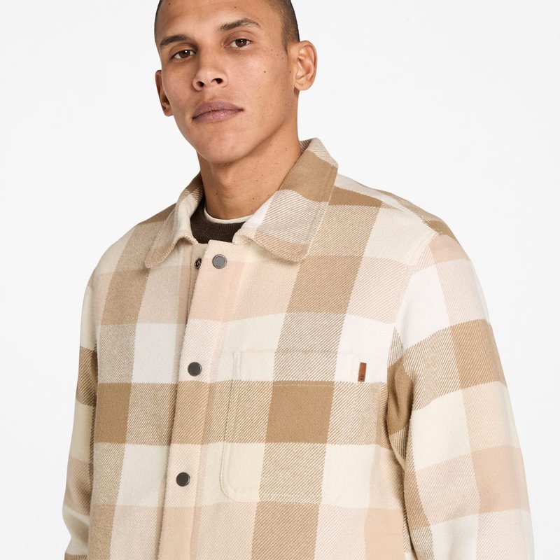 Erkek Bej Uzun Tüylü Astarlı Overshirt