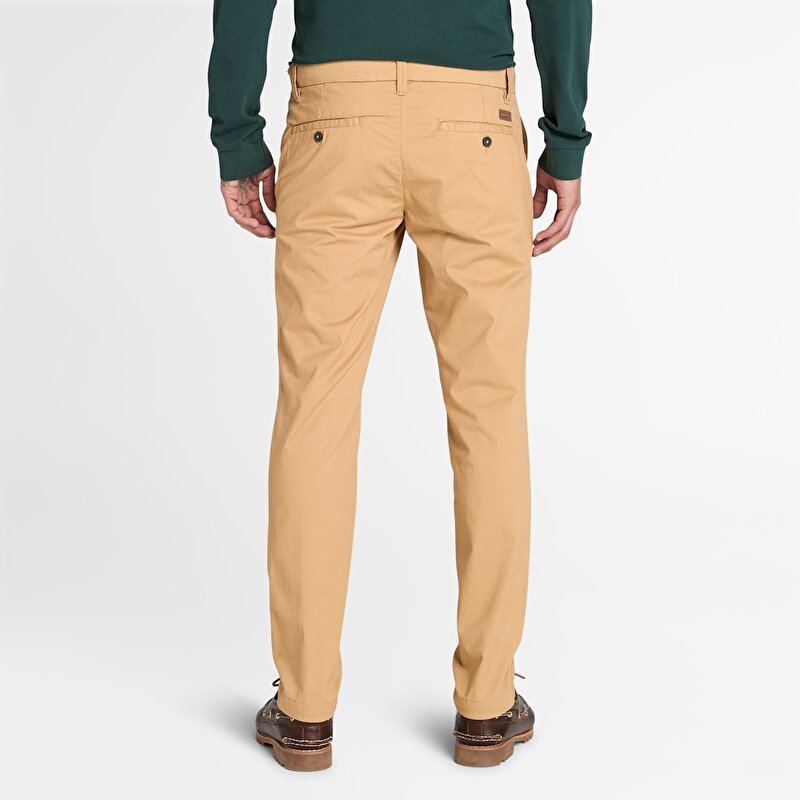 Erkek Sarı Claremont Fitilli Chino Pantolon