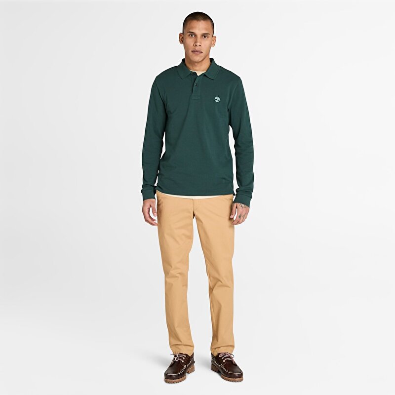 Erkek Sarı Claremont Fitilli Chino Pantolon