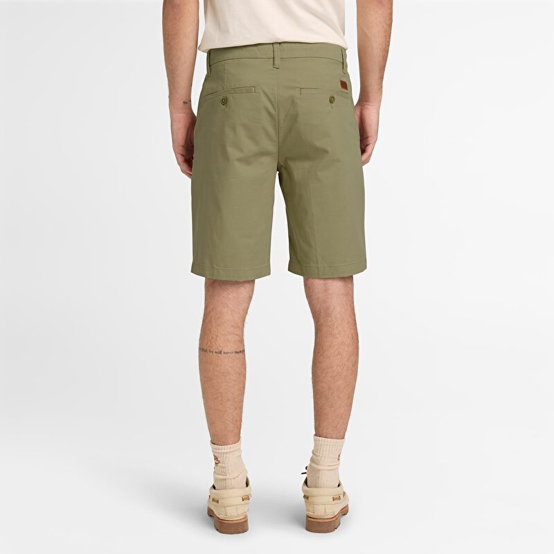 Erkek Yeşil Claremont Twill Slim Chino Şort