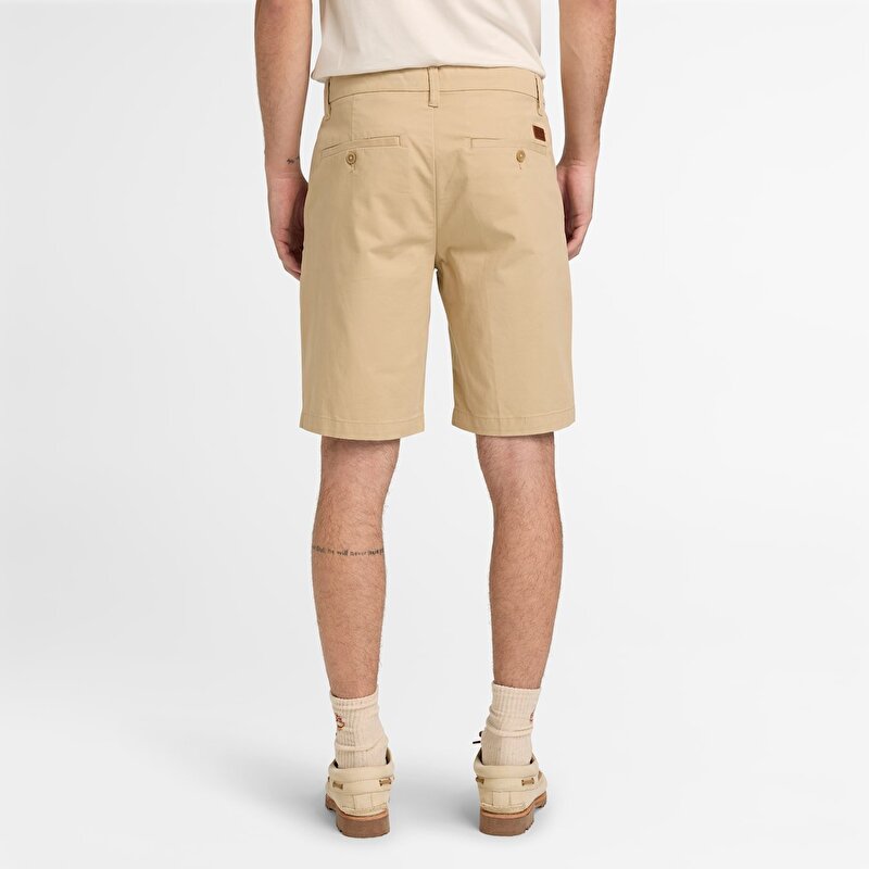Erkek Bej Claremont Twill Slim Chino Şort