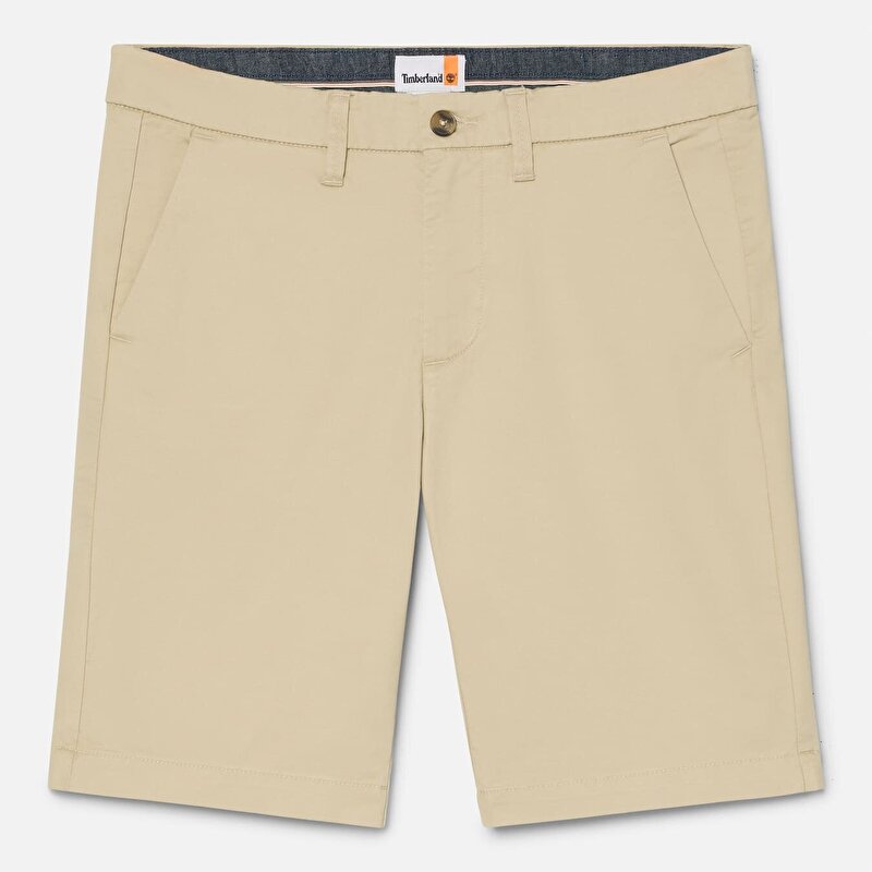 Erkek Bej Claremont Twill Slim Chino Şort
