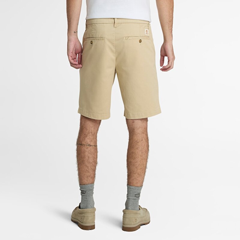 Erkek Bej Claremont Twill Slim Chino Şort