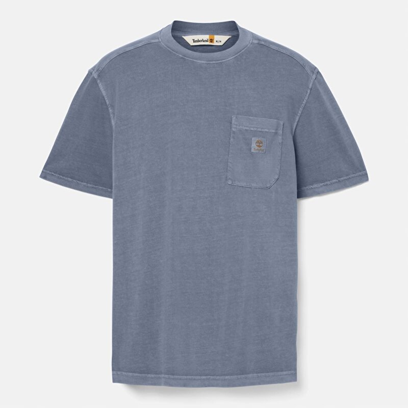 Erkek Koyu Mavi Merrymack River Garment Dye Tişört