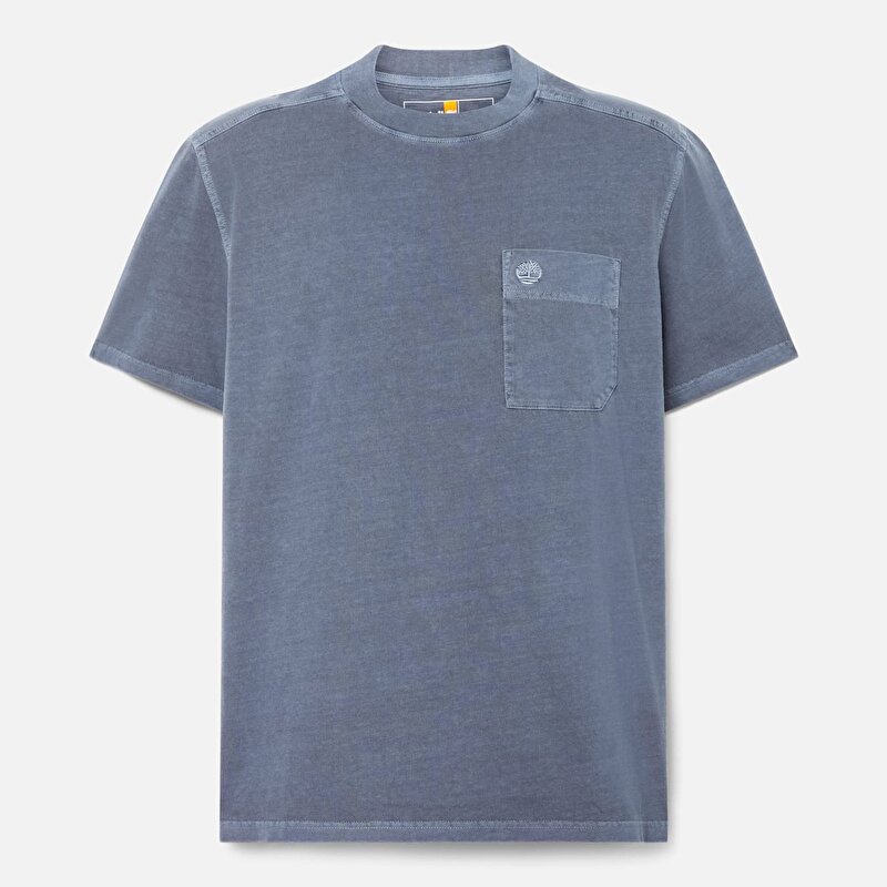 Erkek Koyu Mavi Merrymack River Garment Dye Tişört